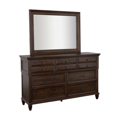 Avenue - Rectangle Dresser Mirror - Weathered Burnished Brown.