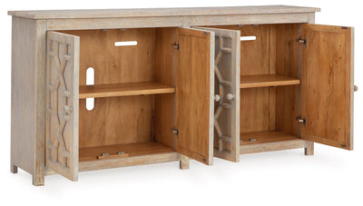 Caitrich - Distressed Blue - Accent Cabinet.