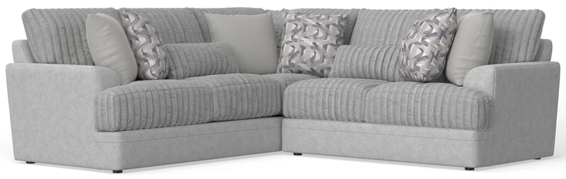 Titan - 2 Piece Sectional With Comfort Coil Seating And 8 Accent Pillows Included - Moonstruck