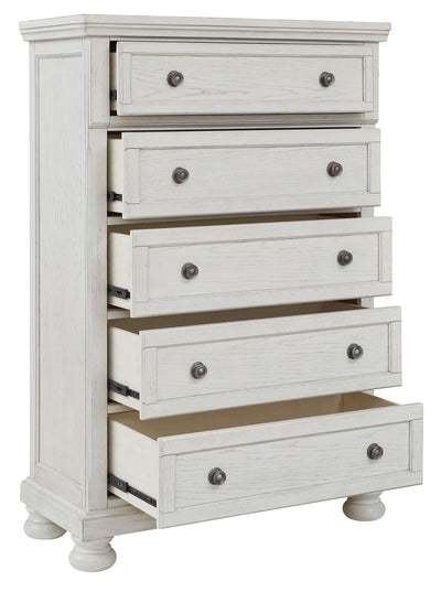 Robbinsdale - Antique White - Five Drawer Chest.