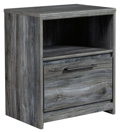 Baystorm - Gray - One Drawer Night Stand.