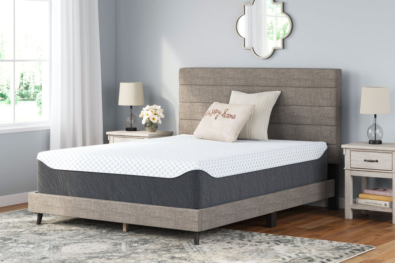 14 Inch Chime Elite - White / Blue - California King Mattress.