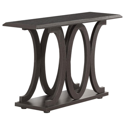 Shelly - C-Shaped Base Sofa Table - Cappuccino.