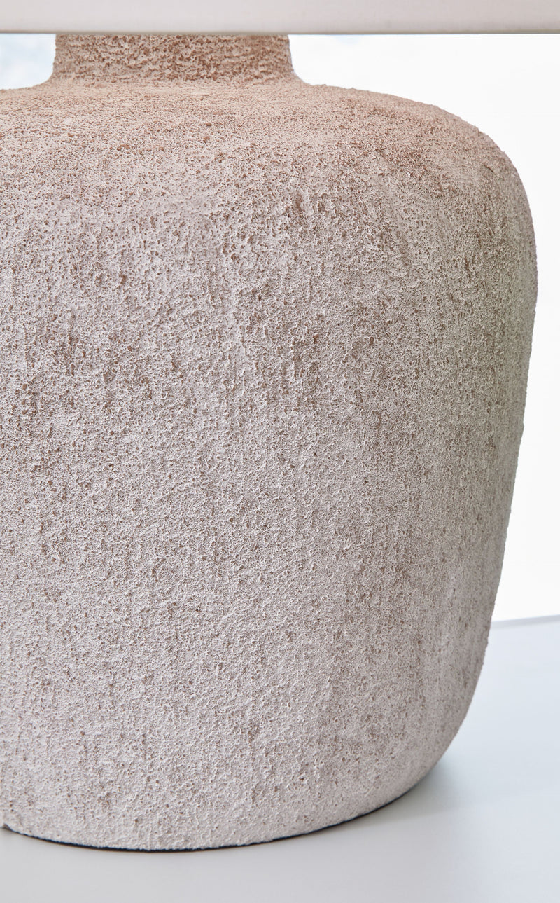 Danry - Distressed Cream - Metal Table Lamp.