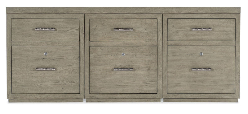 Linville Falls - Credenza - 72" Top - 3 Small Files