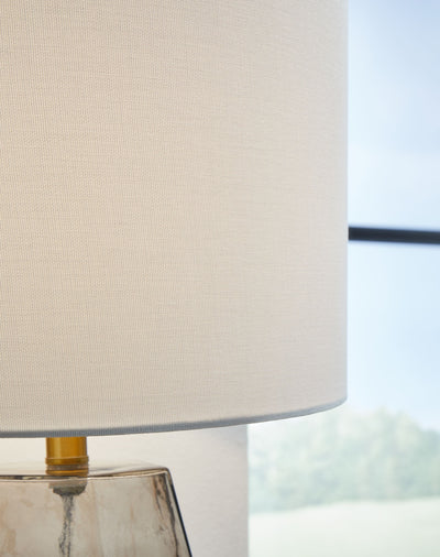 Taylow - Gray - Glass Table Lamp.