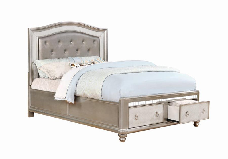 Bling Game - Upholstered Storage Bed Bedroom Set.