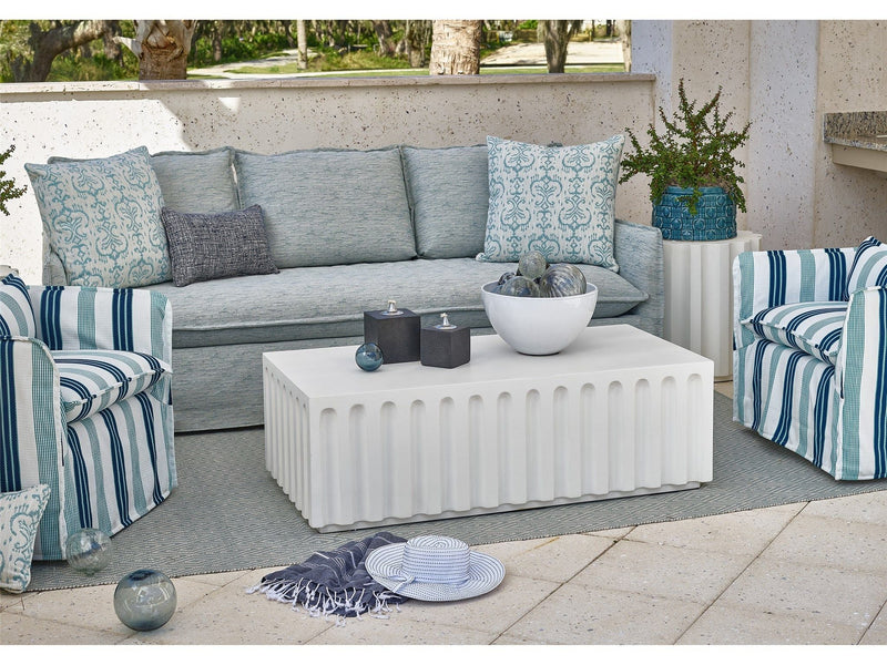 Coastal Living Outdoor - Edisto Cocktail Table - White.