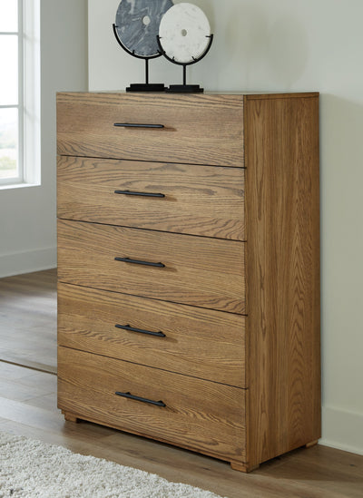 Dakmore - Brown - Five Drawer Chest.