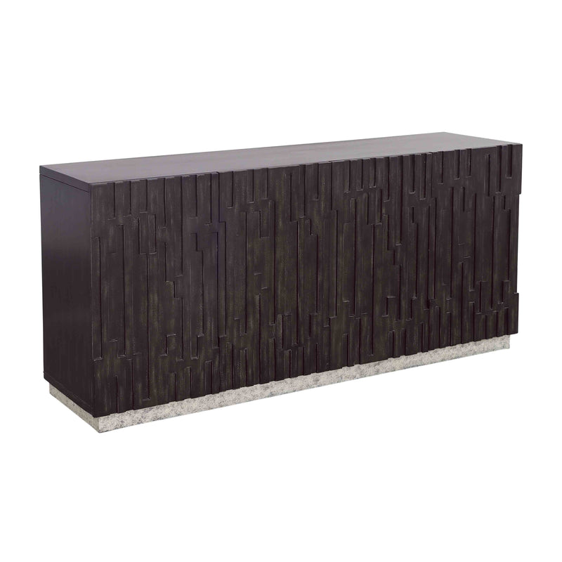 Andorra - Four Door Credenza - Black.