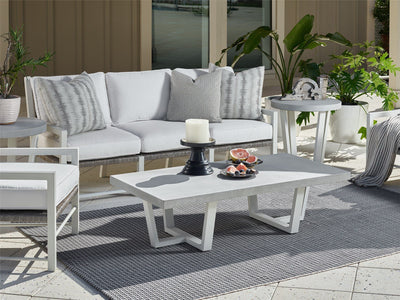 Coastal Living Outdoor - South Beach Cocktail  Table - Pearl Silver.