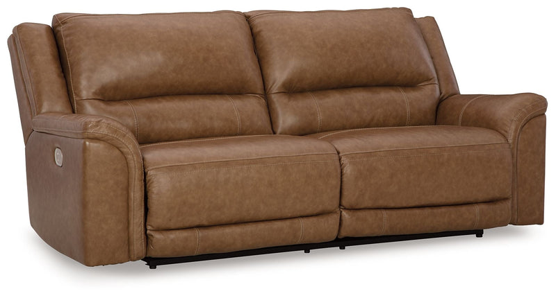 Trasimeno - Caramel - 2 Seat Pwr Rec Sofa Adj Headrest.