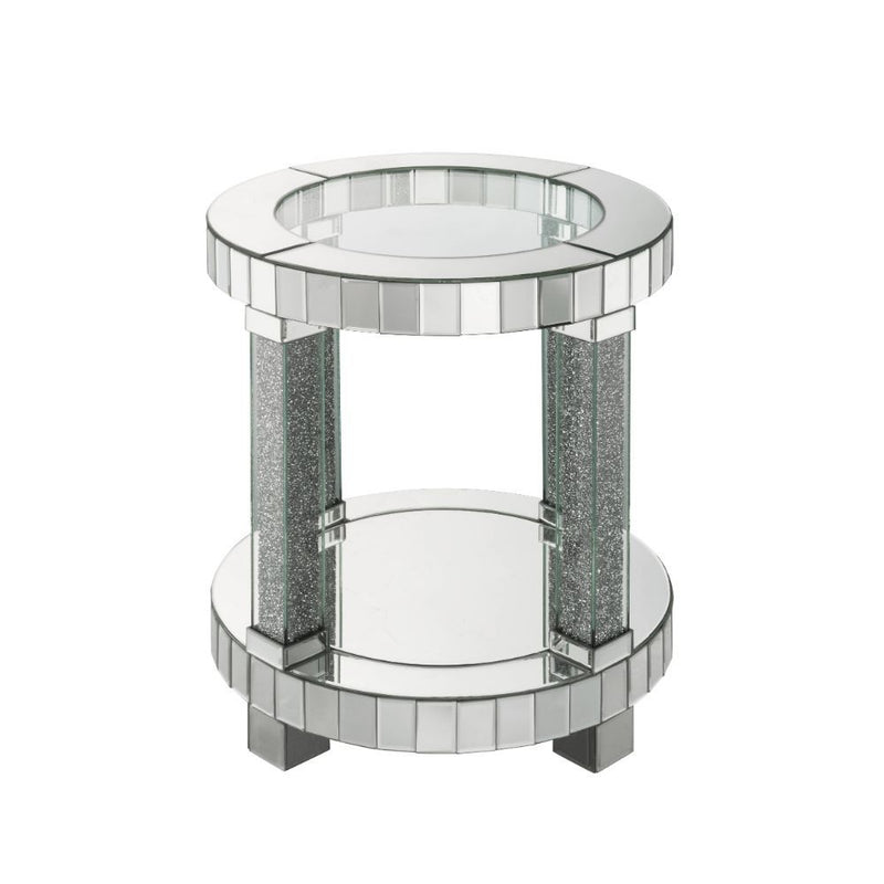 Fafia - End Table - Mirrored & Faux Gems - Grand Furniture GA