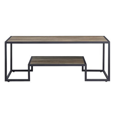 Idella - Accent Table - Rustic Oak & Black Finish