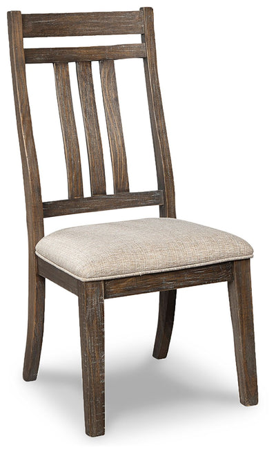 Wyndahl - Rustic Brown - Dining Uph Side Chair (Set of 2) - Slatback.