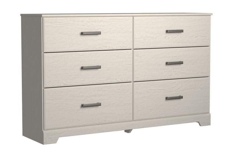 Stelsie - White - Six Drawer Dresser.