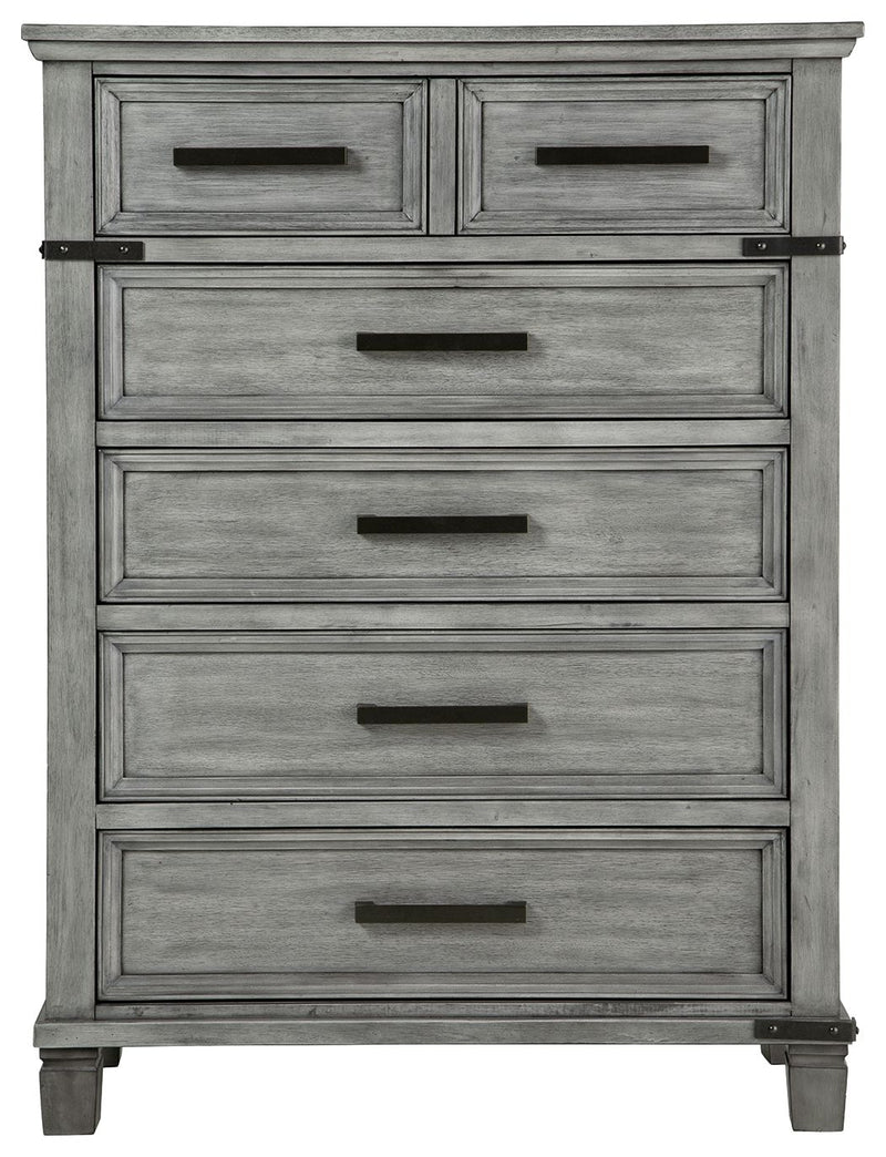 Russelyn - Gray - Five Drawer Chest.