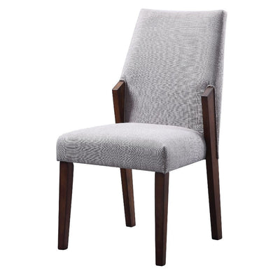 Benoit - Side Chair (Set of 2) - Fabric & Brown - Grand Furniture GA