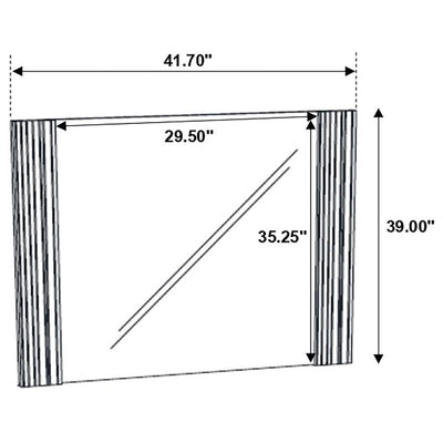 Blacktoft - Rectangle Dresser Mirror - Black - Grand Furniture GA