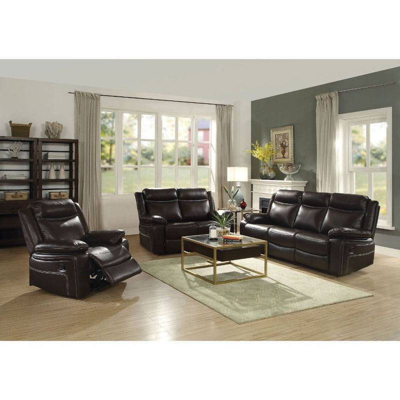 Corra - Loveseat - Espresso PU - Grand Furniture GA