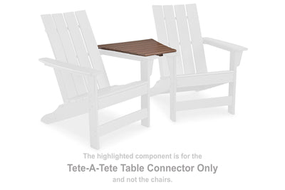 Emmeline - Brown - Tete-a-tete Table Connector.