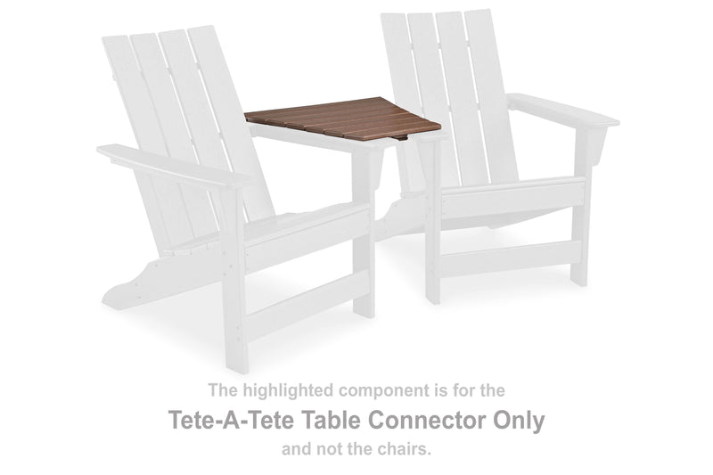 Emmeline - Brown - Tete-a-tete Table Connector.