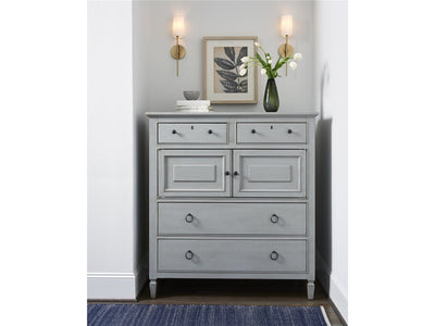 Summer Hill - French Gray - Dressing Chest - Pearl Silver.