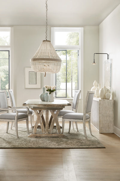 Boheme - Colibri 88" Trestle Dining Table With 1-20" Leaf.