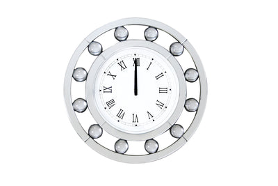 Boffa - Wall Clock - Mirrored - Grand Furniture GA