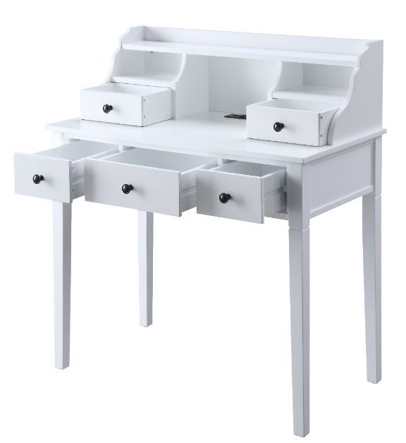 Agia - Desk - White Finish - Grand Furniture GA