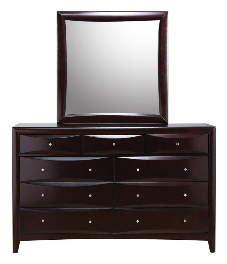 Phoenix - 9-Drawer Dresser - Deep Cappuccino