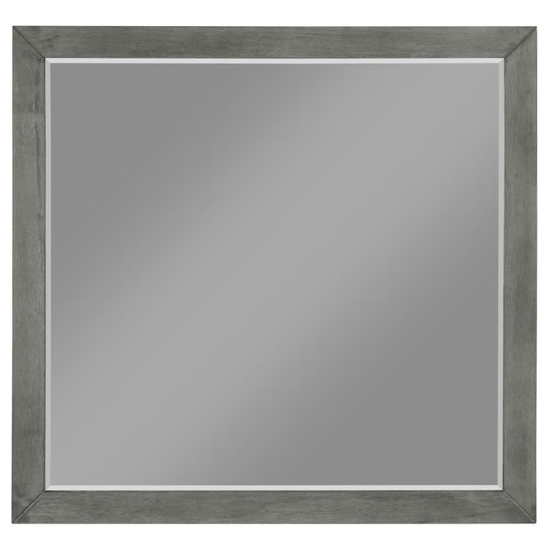 Nathan - Rectangular Dresser Mirror - Gray