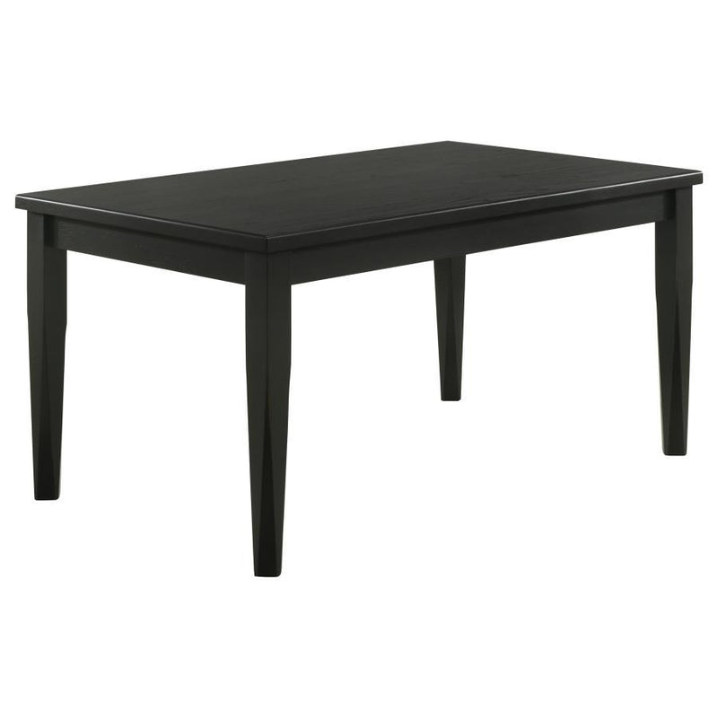 Appleton - Rectangular Wood Dining Table - Black Washed