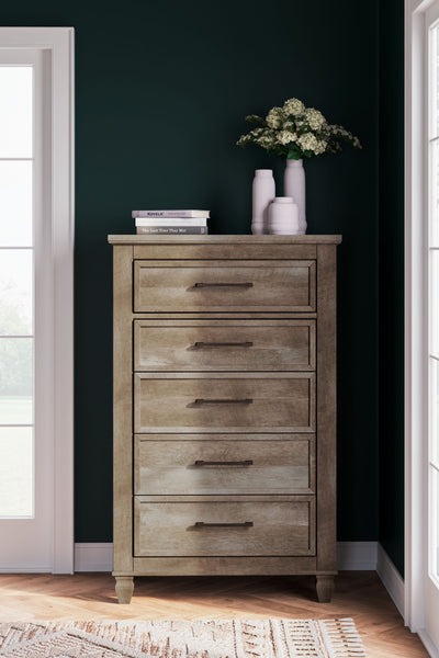 Yarbeck - Sand - Five Drawer Chest.