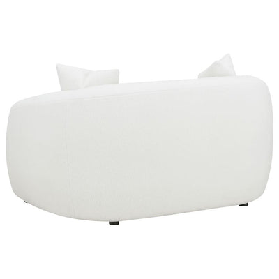 Isabella - 2 Piece Upholstered Tight Back Living Room Set - White