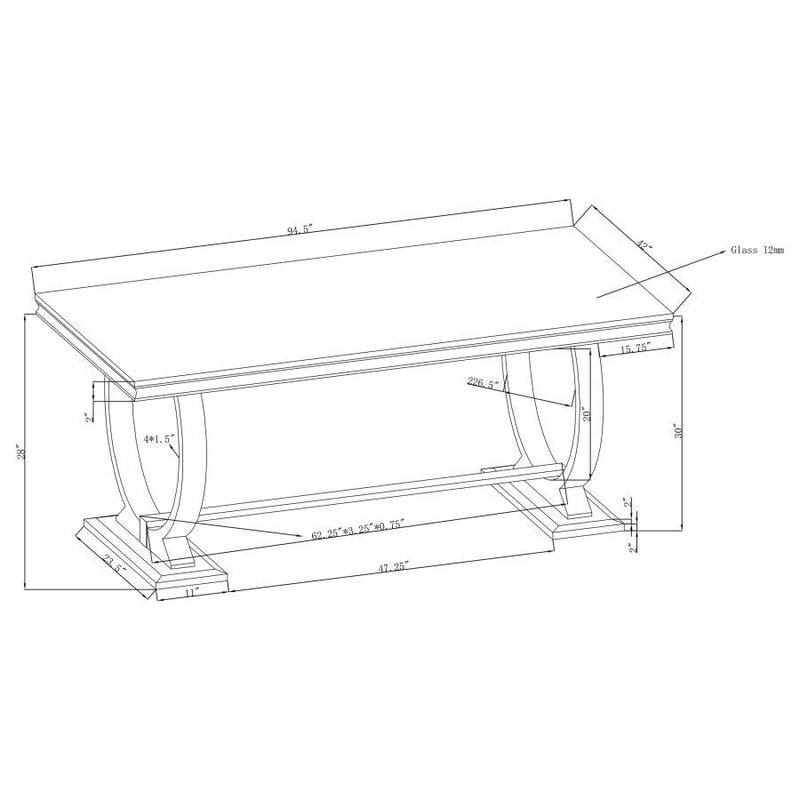 Antoine - Rectangle Dining Table