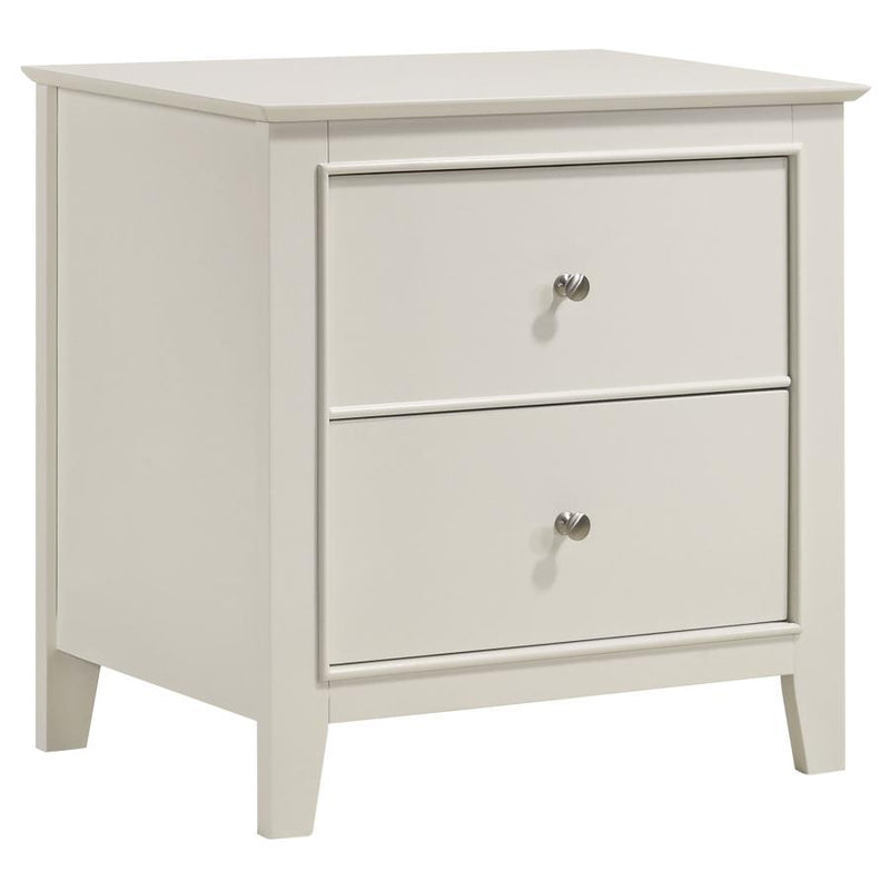 Selena - 2-Drawer Nightstand - Buttermilk - Nightstands - Grand Furniture GA