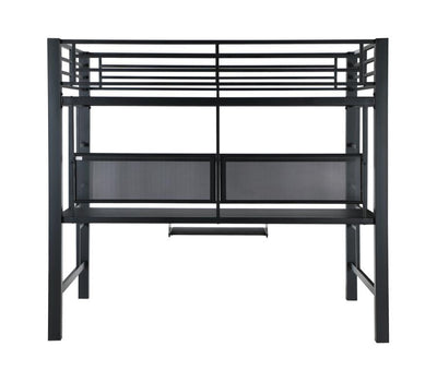 Avalon - Full Workstation Loft Bed - Black.