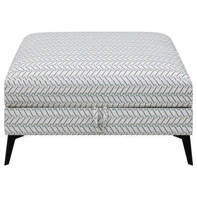 Clint - Upholstered Ottoman With Tapered Legs - Multi-Color.