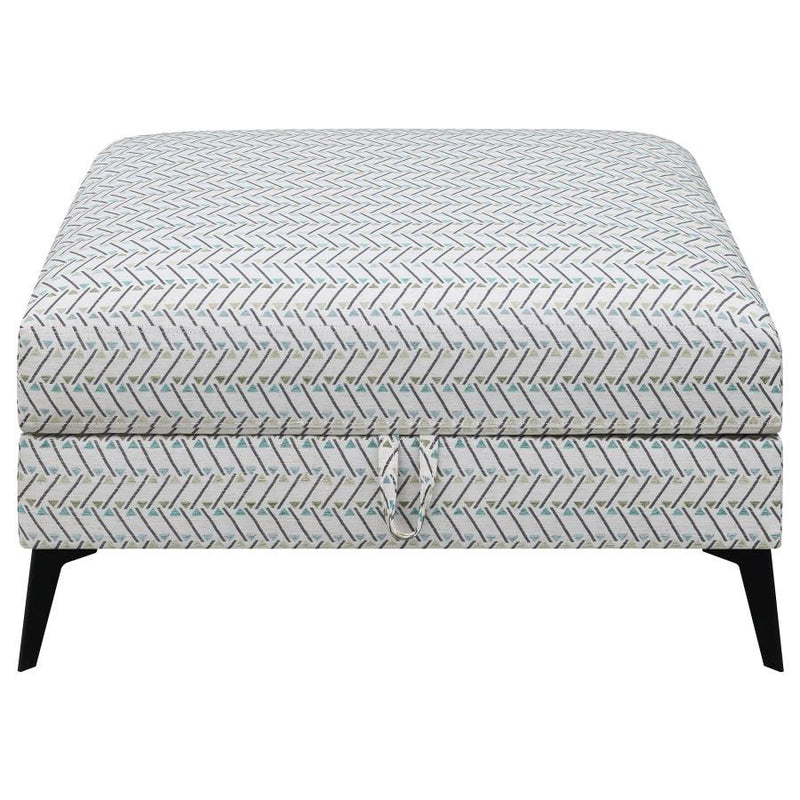 Clint - Upholstered Ottoman With Tapered Legs - Multi-Color.