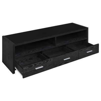 Alton - 3-drawer Black Oak TV Console.