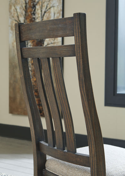 Wyndahl - Rustic Brown - Dining Uph Side Chair (Set of 2) - Slatback.