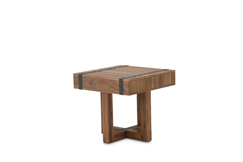 Brooklyn Walk - End Table - Burnt Umber.