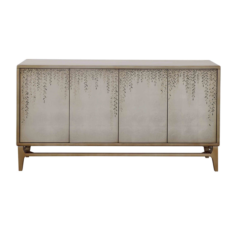 Dreamscape - Four Door Credenza - Gold & Silverleaf.