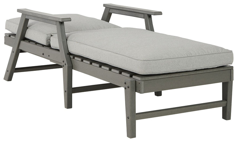 Visola - Gray - Chaise Lounge With Cushion - Grand Furniture GA