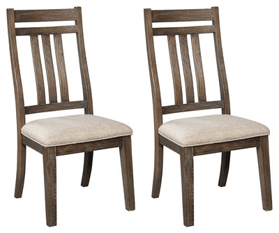 Wyndahl - Rustic Brown - Dining Uph Side Chair (Set of 2) - Slatback.