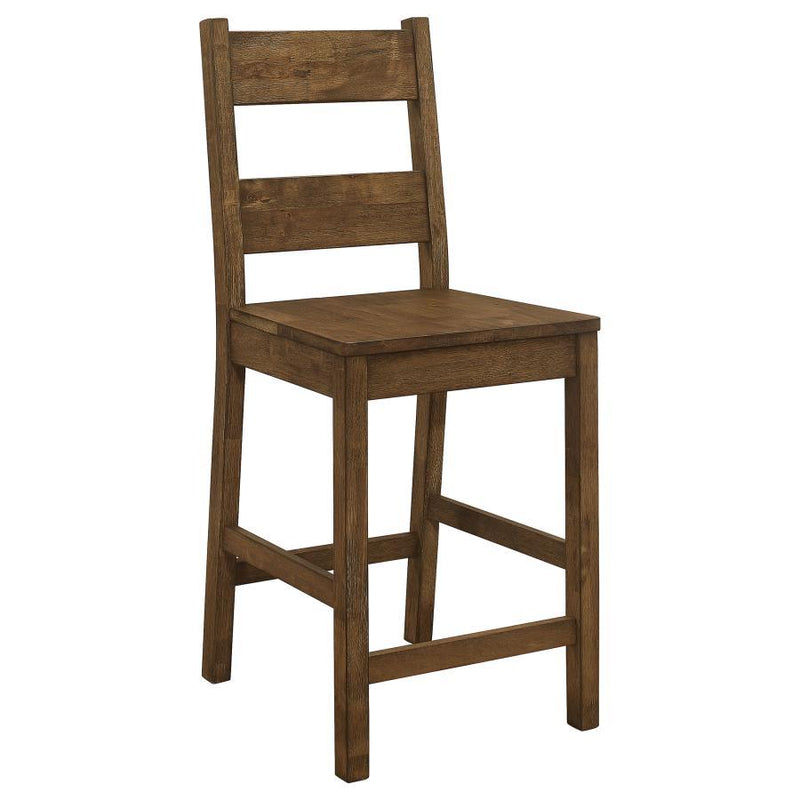 Coleman - Counter Height Stools (Set of 2) - Rustic Golden Brown.