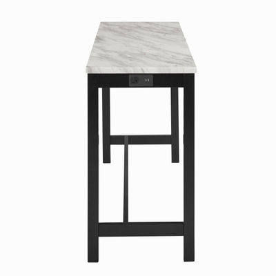 Celeste - Theater Bar Table With 3 Stools - Gray