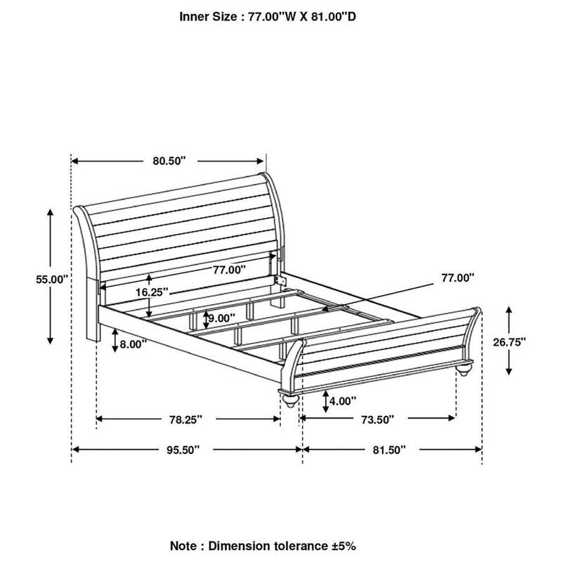 Stillwood - Sleigh Panel Bed - Panel Beds - Grand Furniture GA