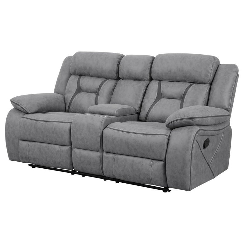 Higgins - Pillow Top Arm Motion Loveseat with Console - Grand Furniture GA